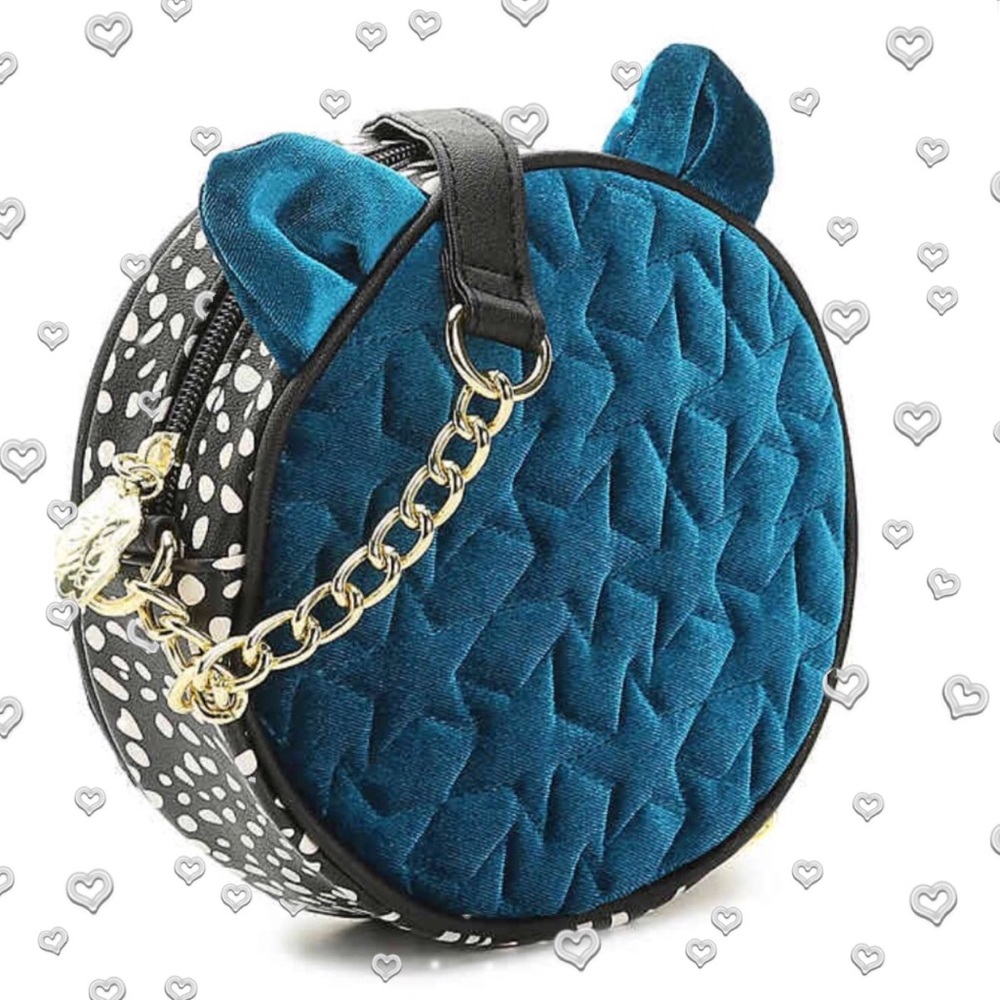 Betsey Johnson velvet crossbody